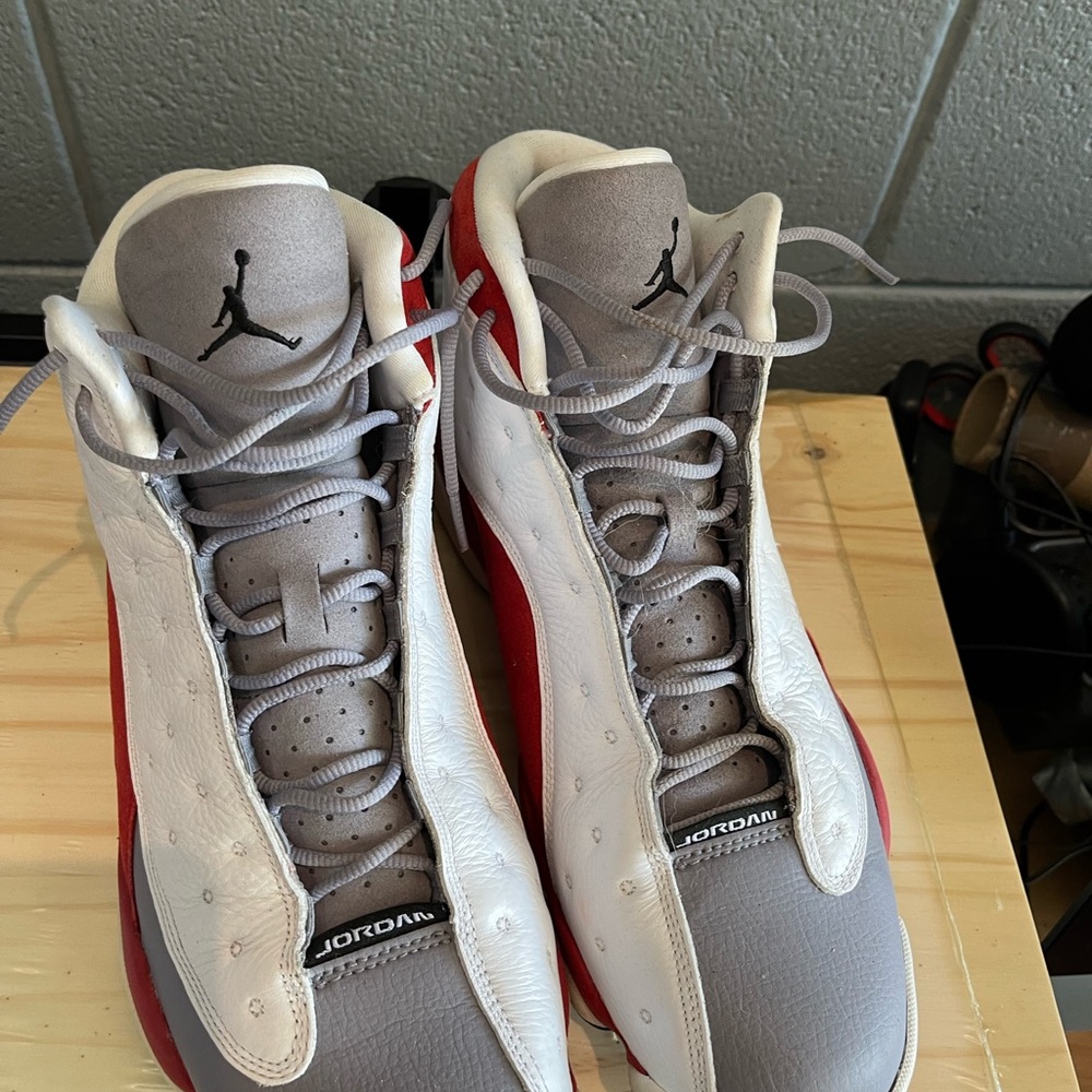 Nike Air Jordan 13 XIII Retro Grey Toe Size 14 Red 2014 414571-126 Rare Size